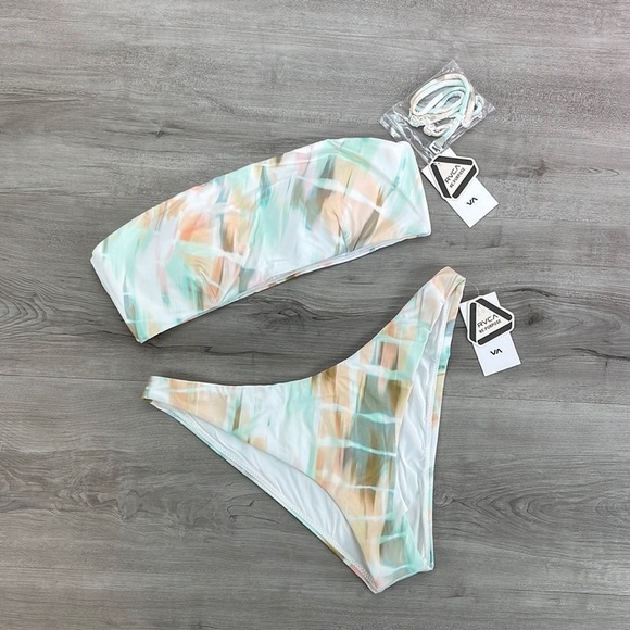 ☀️RI CURL☀️ DYE DREAM BANDEAU DYE DREAM MEDIUM FRENCH BIKINI SET - Picture 3 of 14